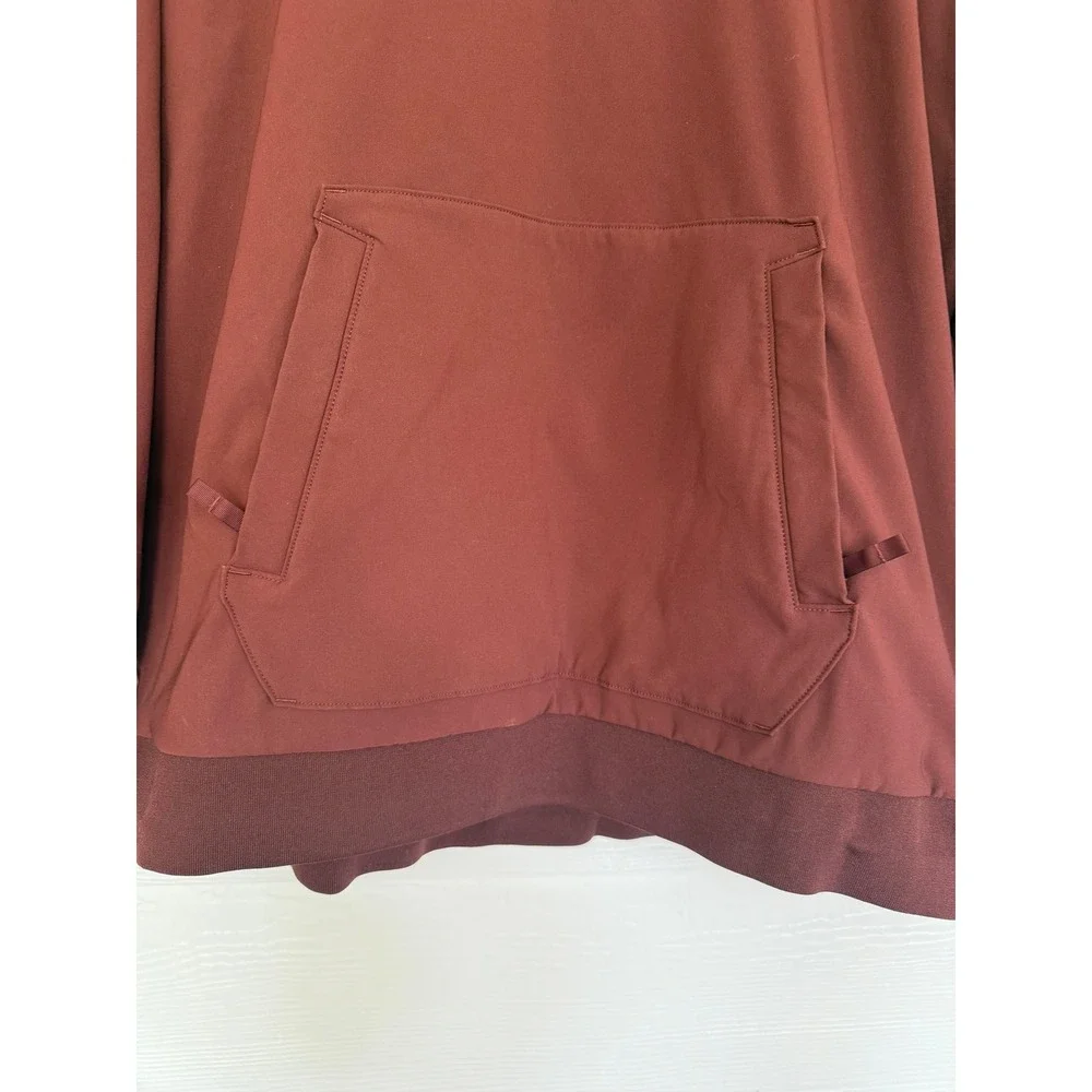 The North Face Tekno Logo Hoodie Mens XL Mahogany Red Fleece Pullover NF0A3M4E